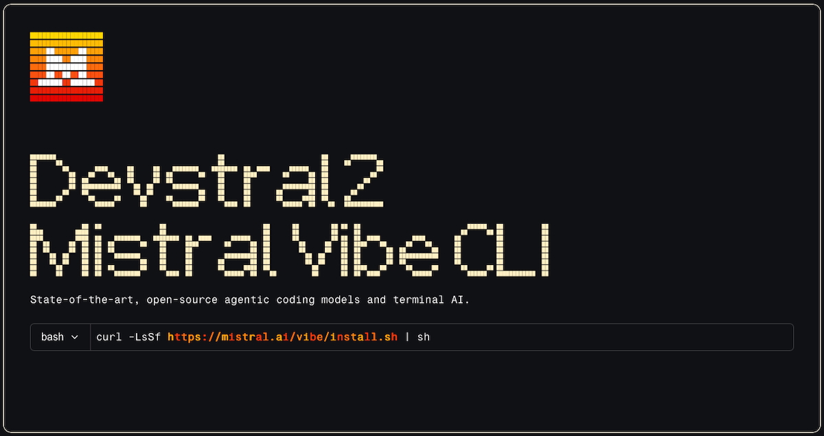 Devstral 2 - Mistral Vibe CLI